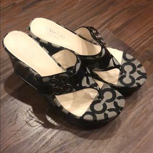 Never worn Coach Slippers